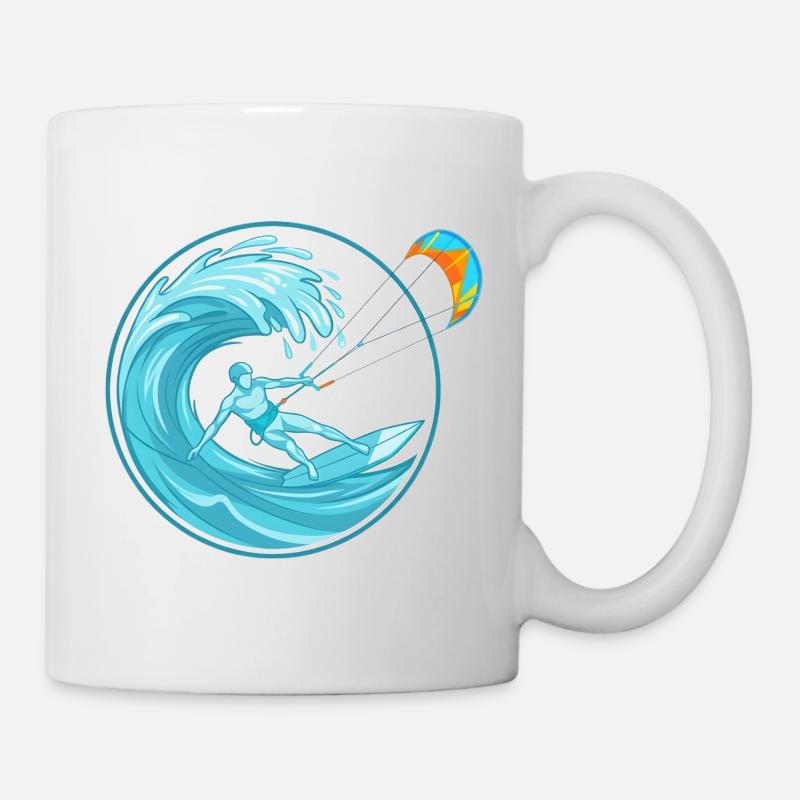 Yachtsurf Ocean Wave - Sports nautiques extrêmes - Mug blanc - blanc