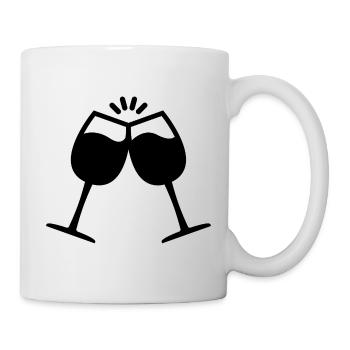 Wein - Tasse - Weiß - Rechts