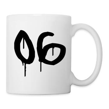 Number 06 Urban Graffiti Style - Mug - white - Right