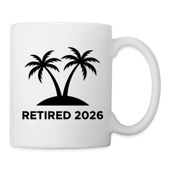 Retired 2026 Pension Island Logo - Mug - white - Right