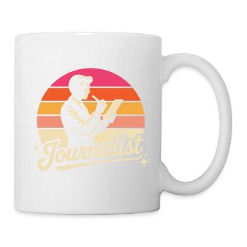 journaliste - Mug blanc - blanc - Droite