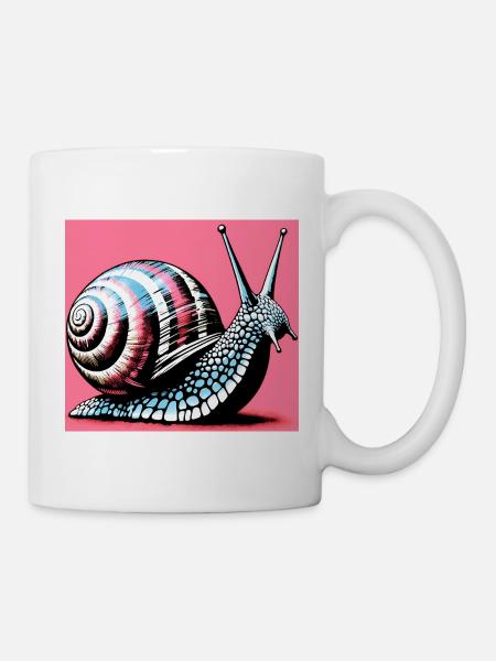Schnecke - Tasse - Weiß