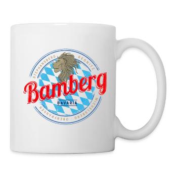Bamberg in Bayern Vintage Oberfranken Deutschland - Tasse - Weiß - Rechts