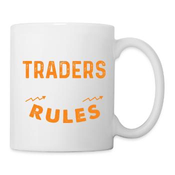 5 Out Of 4 Traders Break Rules Trading Humor - Mug - white - Right