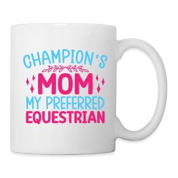 Cavalier amateur Mom Anglais équestre préféré - Mug blanc - blanc - Droite