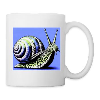 Escargot - Mug blanc - blanc - Droite
