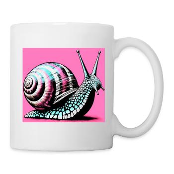 Escargot - Mug blanc - blanc - Droite