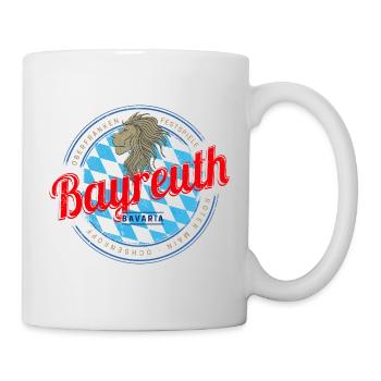Bayreuth in Bayern Vintage Oberfranken Deutschland - Tasse - Weiß - Rechts