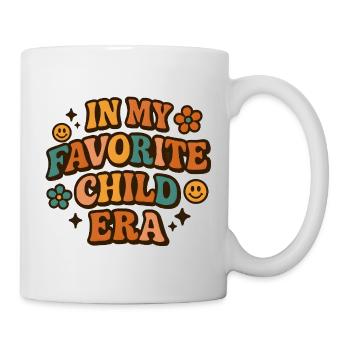 In My Favorite Child Era Tochter Familien Humor - Tasse - Weiß - Rechts