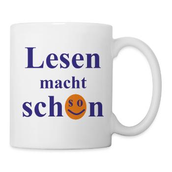 Lesen macht (so) schön. - Tasse - Weiß - Rechts