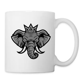 Elephant Head Crown - Mug - white - Right