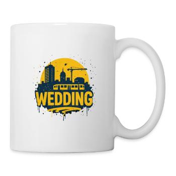 Berlin Wedding Graffiti "Skyline"-Urban Streetwear - Mug - white - Right