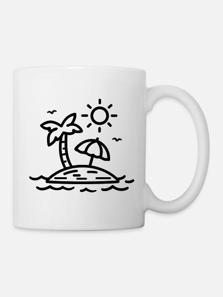 Strand - Tasse - Weiß