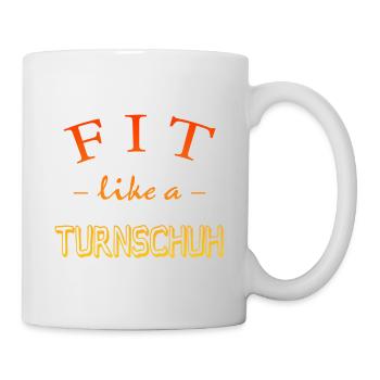 FIT wie ein Turnschuh - Tasse - Weiß - Rechts