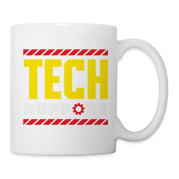 Tech Support Mitarbeiter Zahnrad Industrial - Tasse - Weiß - Rechts