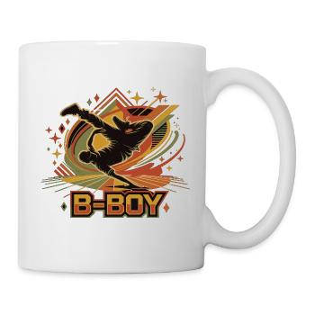 B-Boy Breakdance Hip Hop Streetstyle - Tasse - Weiß - Rechts