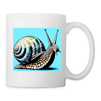 Escargot - Mug blanc - blanc - Droite