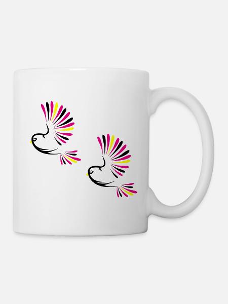 Vogel Bird - Tasse - Weiß