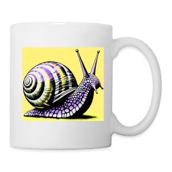 Escargot - Mug blanc - blanc - Droite