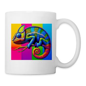 Chamäleon - Tasse - Weiß - Rechts