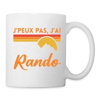 Rando Soleil Vintage Montagne randonnée rando - Mug blanc - blanc - Droite