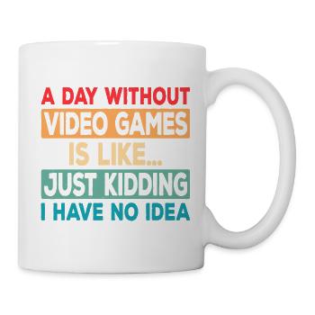 Spieltag-Abwesenheitswitz Tee - Tasse - Weiß - Rechts
