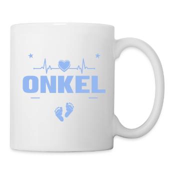 Ich werde Onkel 2027 - Baby Ankündigung Geschenk - Tasse - Weiß - Rechts