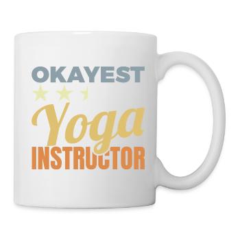 Lustiger Yogalehrer - Tasse - Weiß - Rechts