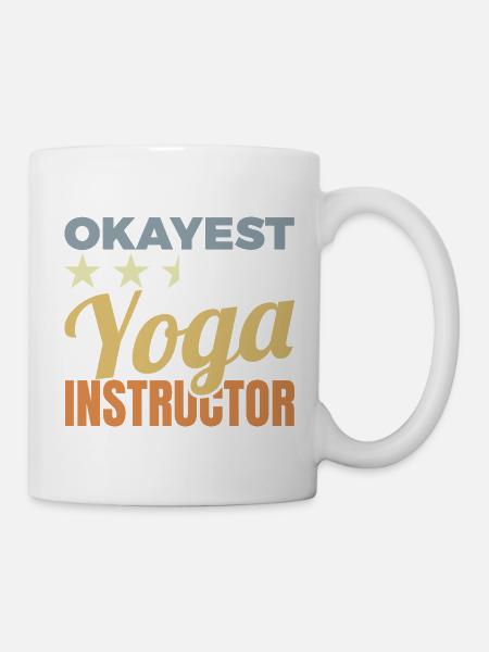 Lustiger Yogalehrer - Tasse - Weiß