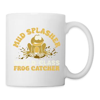 Frog Catcher Mud Splasher World-Glass Catcher Frog - Mug - white - Right