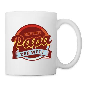 Bester Papa - Tasse - Weiß - Rechts