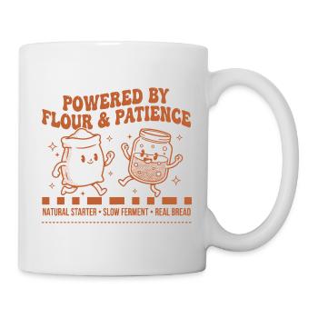 Sourdough Bread Baking Baker Powered By Flour - Mug - white - Right