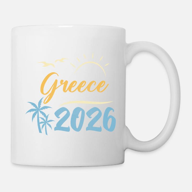 Grèce 2026 - Mug blanc - blanc