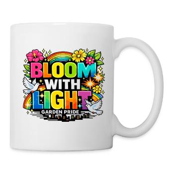 Bloom With Light Garden Pride Floral Statement - Mug - white - Right