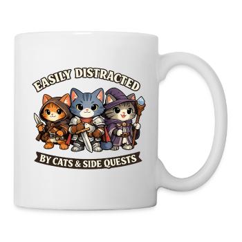 Warrior Cats and Side Quests Humor - Mug - white - Right