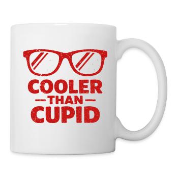 Cooler als Amor Retro-Herzen - Tasse - Weiß - Rechts