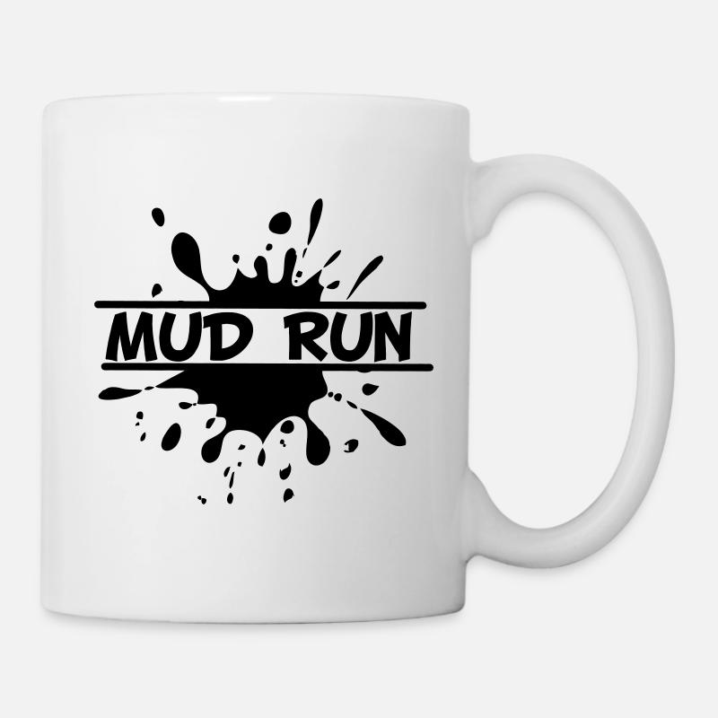 Mud Run Spetter – Modder Splash - Kop/krus - hvid