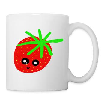 Erdbeere Kinder Erdbeeren  - Tasse - Weiß - Rechts