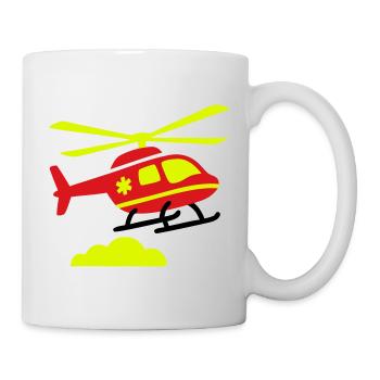 Rettungshubschrauber Notarzt - Tasse - Weiß - Rechts