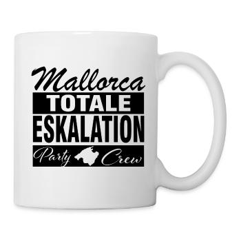 Mallorca, Eskalation - Tasse - Weiß - Rechts
