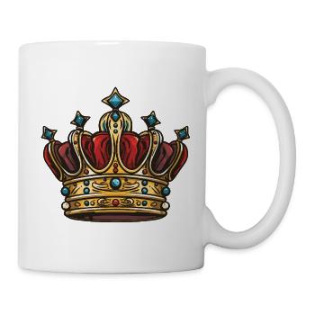Krone Symbol - Tasse - Weiß - Rechts
