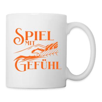 Klavier Spiel Mit Gefühl Pianist Klavierspieler - Tasse - Weiß - Rechts