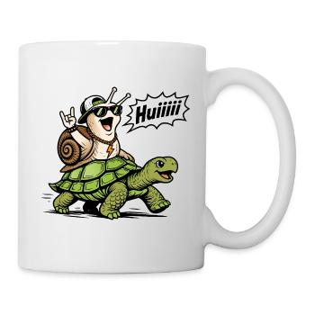 Swift Snail on Turtle - Mug - white - Right