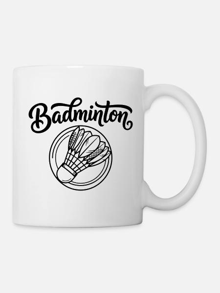 Badminton - Tasse - Weiß