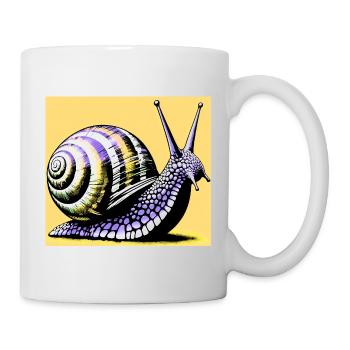 Escargot - Mug blanc - blanc - Droite