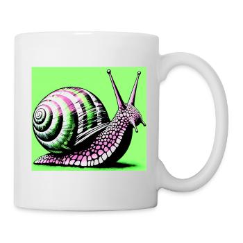 Escargot - Mug blanc - blanc - Droite