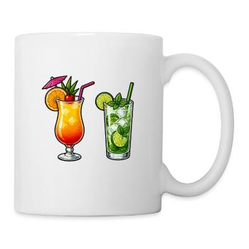 Tropische Cocktails  - Tasse - Weiß - Rechts