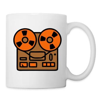 Audio Podcast Studio tape recorder - Mug - white - Right