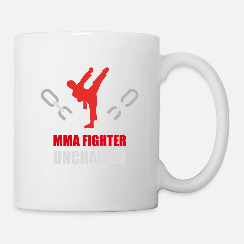 MMA Cage Fighter Combat Sport - Mug - white
