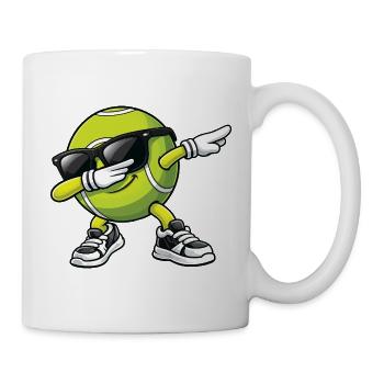 Dabbing Tennis Ball Funny Tennis Player - Mug - white - Right